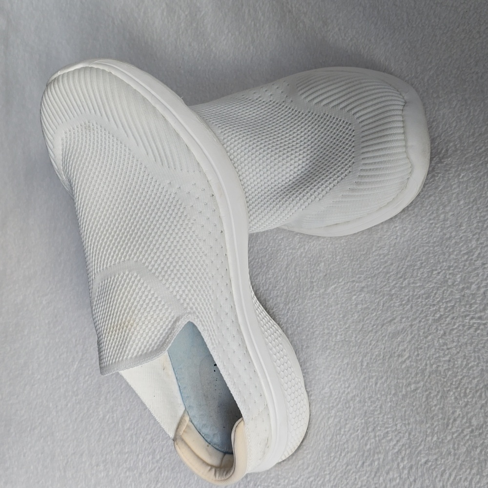 Women's White Slip-On Shoes - Picture 2 of 5